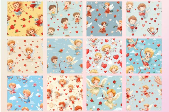 Cupid Valentine Pattern