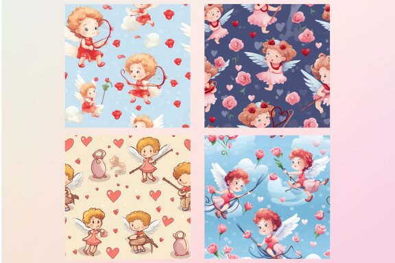 Cupid Valentine Pattern