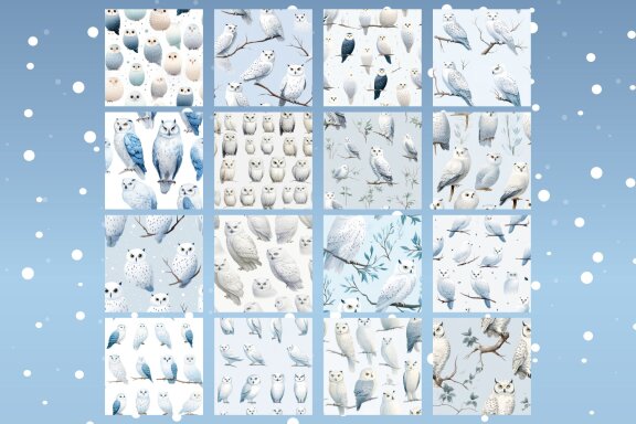 Pattern Of Snowy Owls