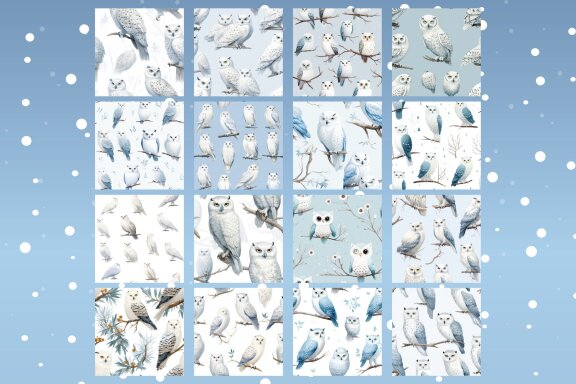 Pattern Of Snowy Owls