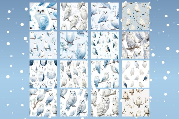 Pattern Of Snowy Owls