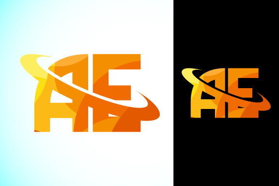 Polygonal Letter A E Logo