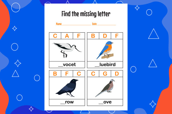 Education spelling worksheets for kids