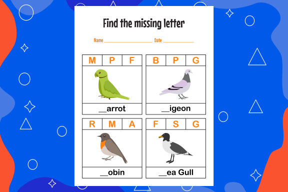 Education spelling worksheets for kids