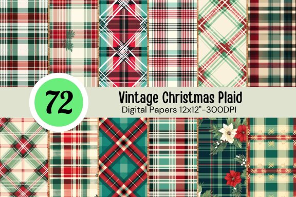 Vintage Christmas Plaid