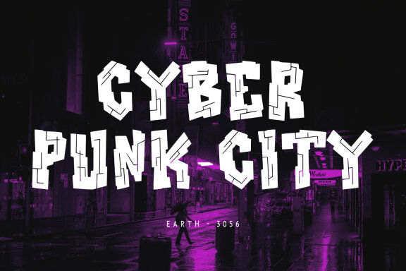 Fyltron Amex Techno Display Typeface