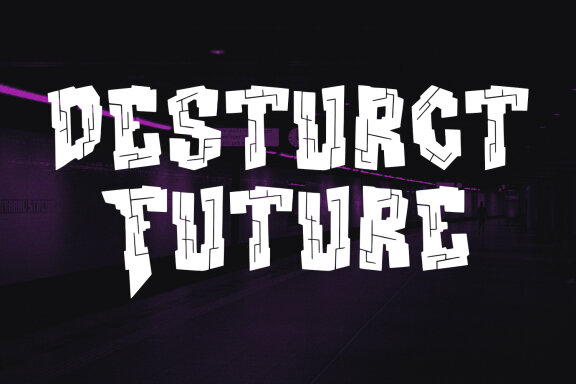 Fyltron Amex Techno Display Typeface
