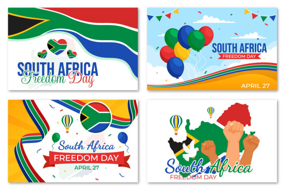 12 South Africa Freedom Day Illustration