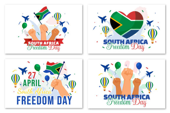 12 South Africa Freedom Day Illustration