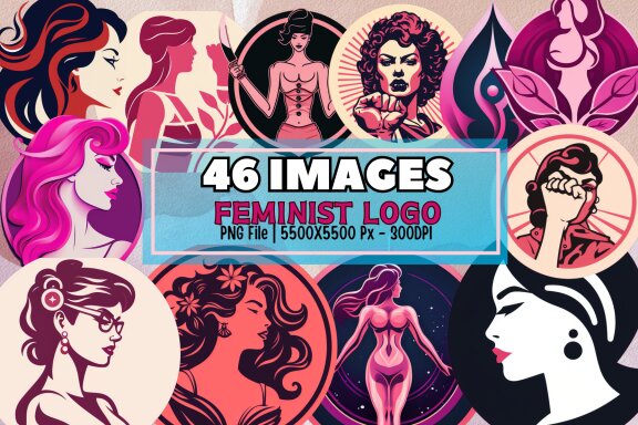 Feminist Logo Clipart