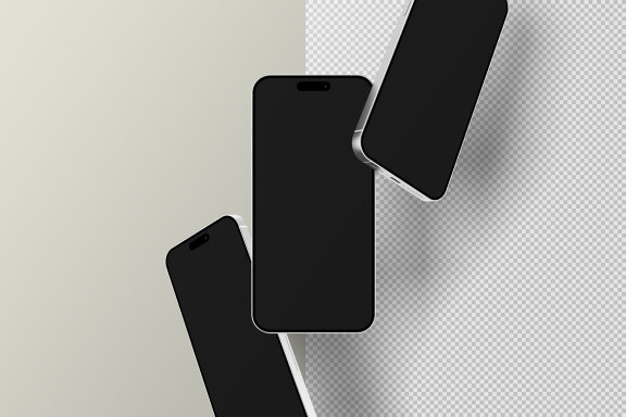 Falling Phone Mockup