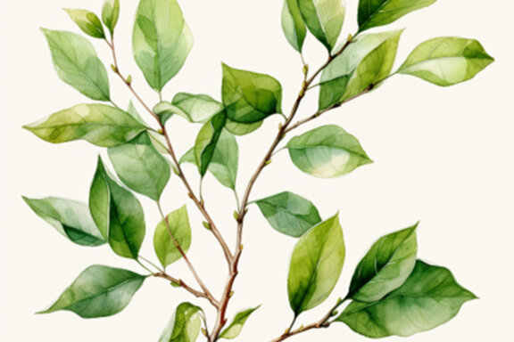 watercolor leaf