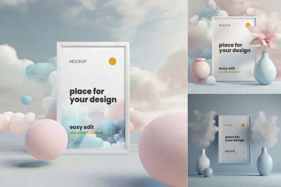 Dreamy Scenes Frames Mockups