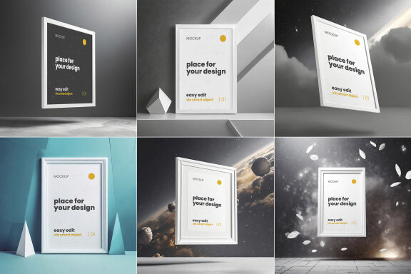 Sophisticated Frames Poster Mockups