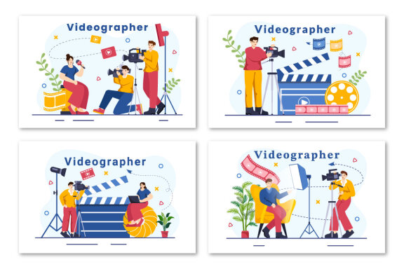 12 Videographer Illustration