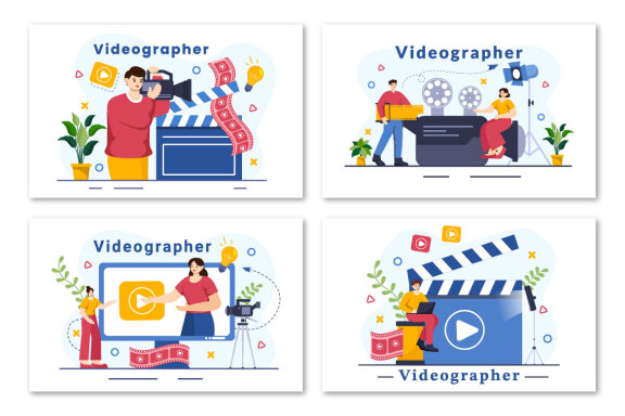 12 Videographer Illustration