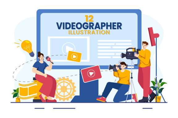 12 Videographer Illustration