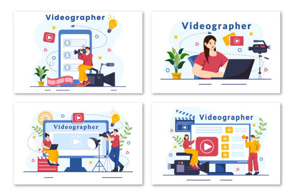 12 Videographer Illustration