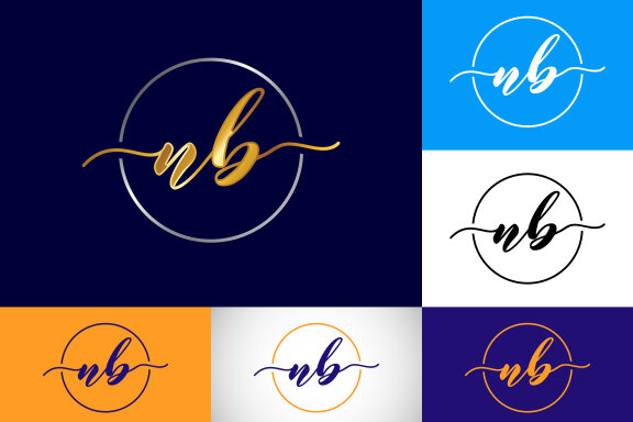 Letter N B Logo Design