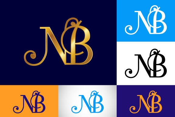 Letter N B Logo Design