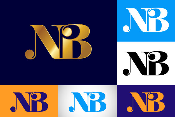 Letter N B Logo Design