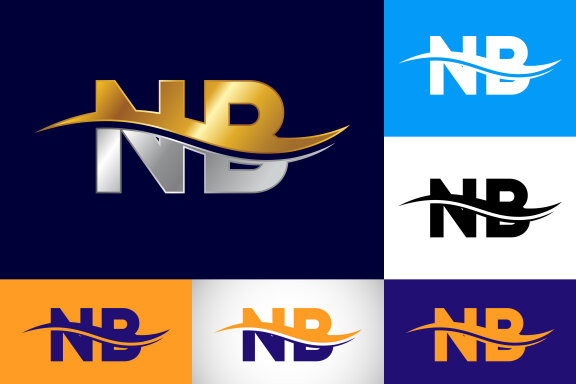 Letter N B Logo Design