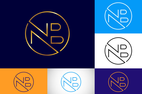 Letter N B Logo Design