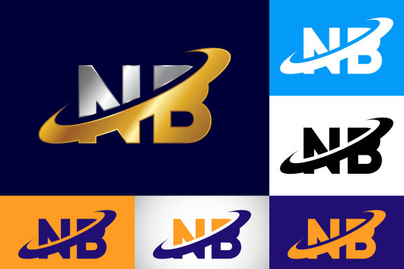 Letter N B Logo Design