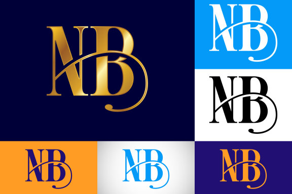 Letter N B Logo Design