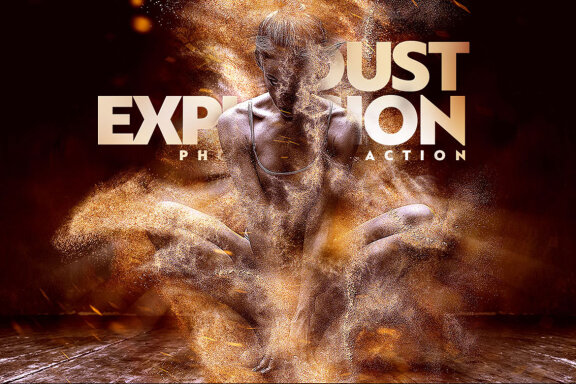 Dust Explosion Photoshop Action