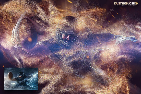 Dust Explosion Photoshop Action