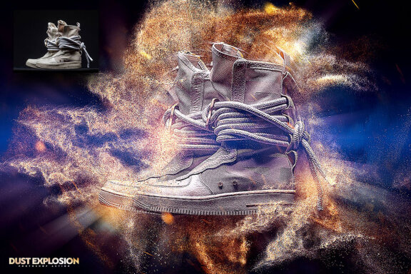 Dust Explosion Photoshop Action