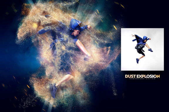 Dust Explosion Photoshop Action