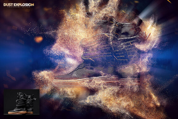 Dust Explosion Photoshop Action