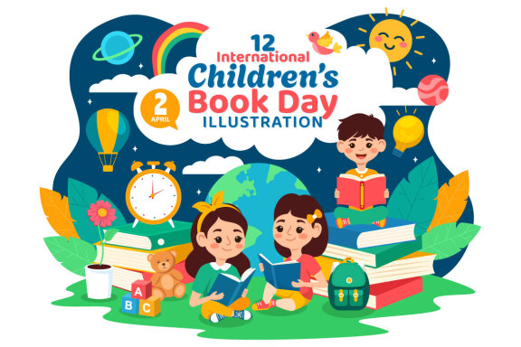 12 International Children Book Day Illustration