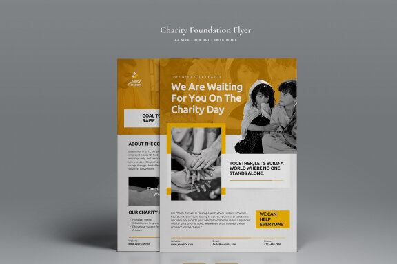 Charity Donation Marketing Flyer