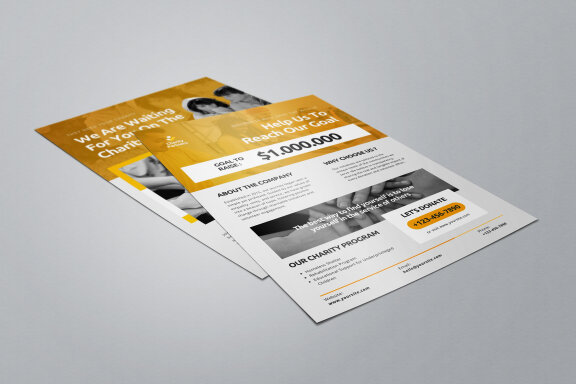 Charity Donation Marketing Flyer