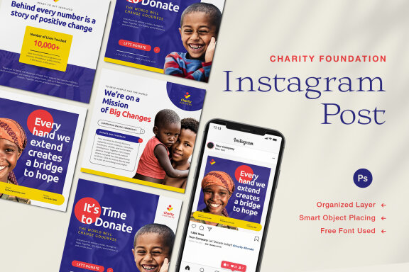 Charity Children Instagram Post