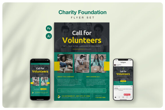 Volunteer Flyer Set