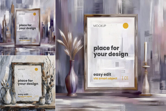 Artistic Creative Scene Poster Mockup