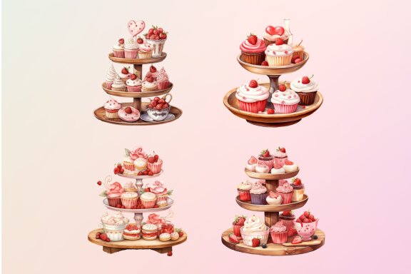 Valentine Cupcake Clipart