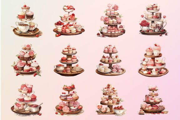 Valentine Cupcake Clipart