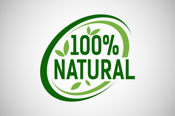 Natural, organic, fresh food vector logo