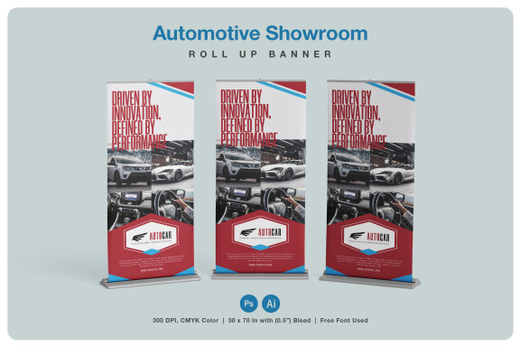 Automotive Product Roll Up Banner