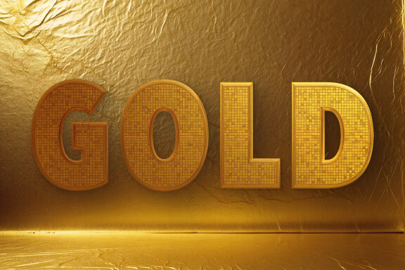 4 Golden PNG Alphabets