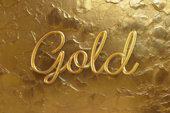 4 Golden PNG Alphabets