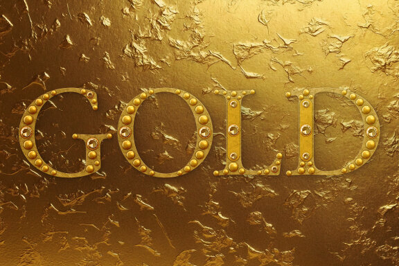4 Golden PNG Alphabets