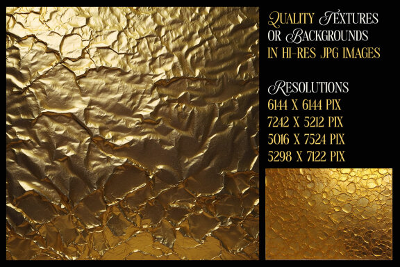 50 Gold Textures & Backgrounds Vol.1