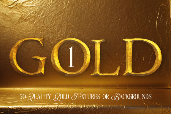 50 Gold Textures & Backgrounds Vol.1