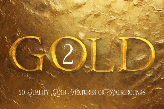 50 Gold Textures & Backgrounds Vol.2